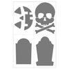 Halloween Large 11x17 Adhesive Stencils 6 pack