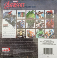 Marvel 12-Month 2018 Calendar, Avengers