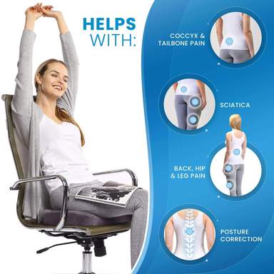 Everlasting Comfort Memory Foam Seat Cushion