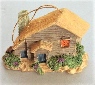 Miniature Holiday Village Cottage Ornament