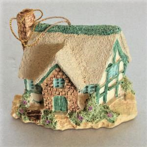 Miniature Holiday Village Cottage Ornament
