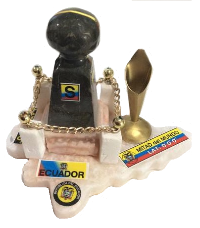 Authentic Ecuador Equator Line Souvenir Mitad Del Mundo
