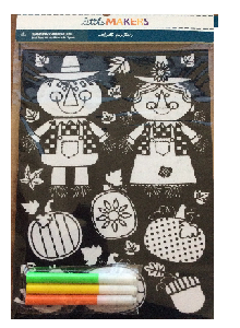 Mr. & Mrs. Scarecrow Poster Painting Kit - Thanksgiving Kit