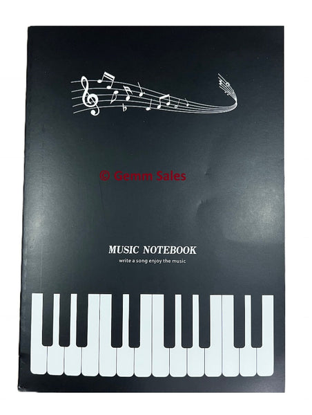 Music Notebook Blank Sheets - 10 Staves Format