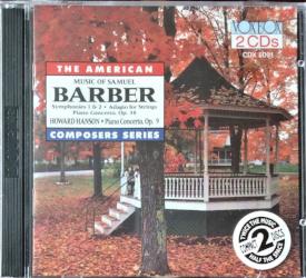 The American Composers Series - Music of Samuel Barber 2 CDs, 1995