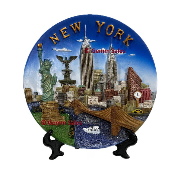 New York Skyline Ceramic Souvenir Plate