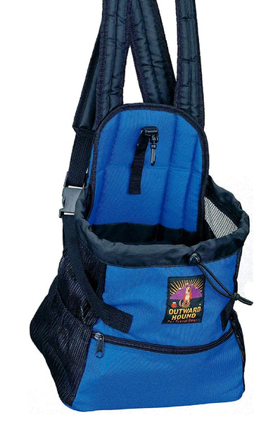 Outward Hound Pouch Front Carrier With Interior Harness Clip Royal Blue