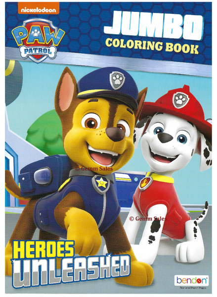 Paw Patrol Jumbo Coloring Book - Heroes Unleashed