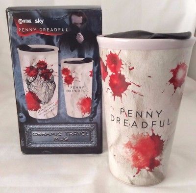 Penny Dreadful Ceramic Travel Mug 2017, Travel Mug - Heart, Horror Collectible