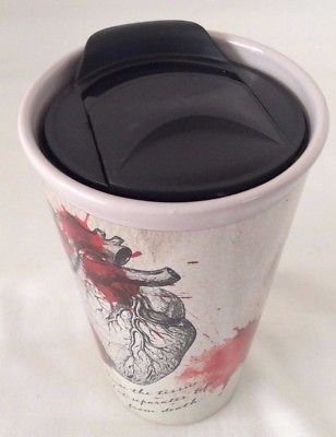 Penny Dreadful Ceramic Travel Mug 2017, Travel Mug - Heart, Horror Collectible