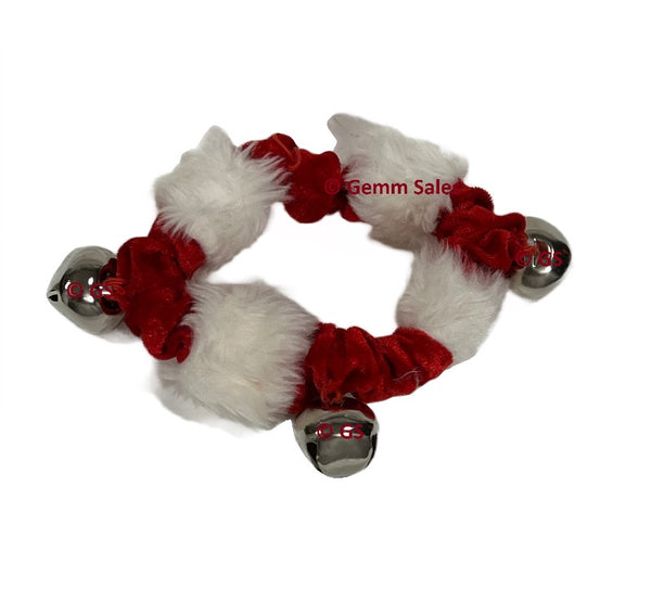 Petco Dog Velvet Collar Jingle Bells - Red Large
