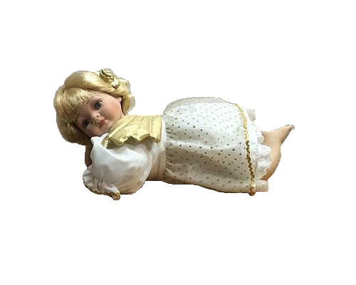 Porcelain Angel Doll 14 Inches