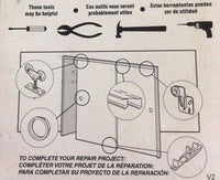 Prime-Line Drawer Track Roller Replacement Hardware, Set of 2