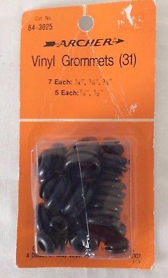 RadioShack Vinyl Grommets, No. 64-3025, Set of 31