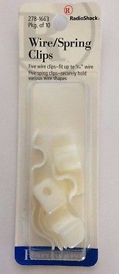 RadioShack Wire/Spring Clips 278-1663, Set of 10
