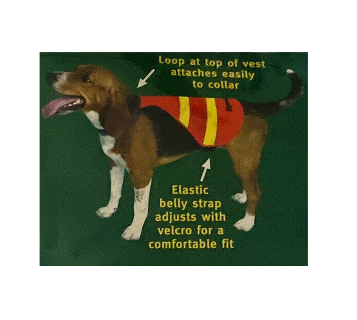 Remington Orange and Yellow Safety Vest for Dogs - Small