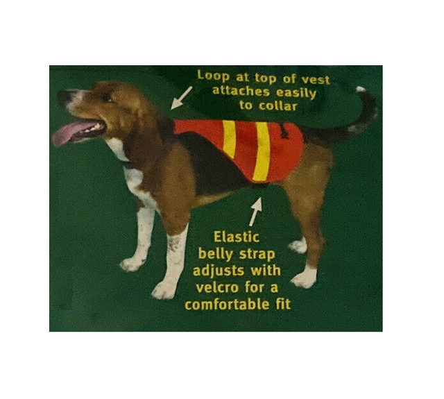 Remington Orange and Yellow Safety Vest for Dogs - Small