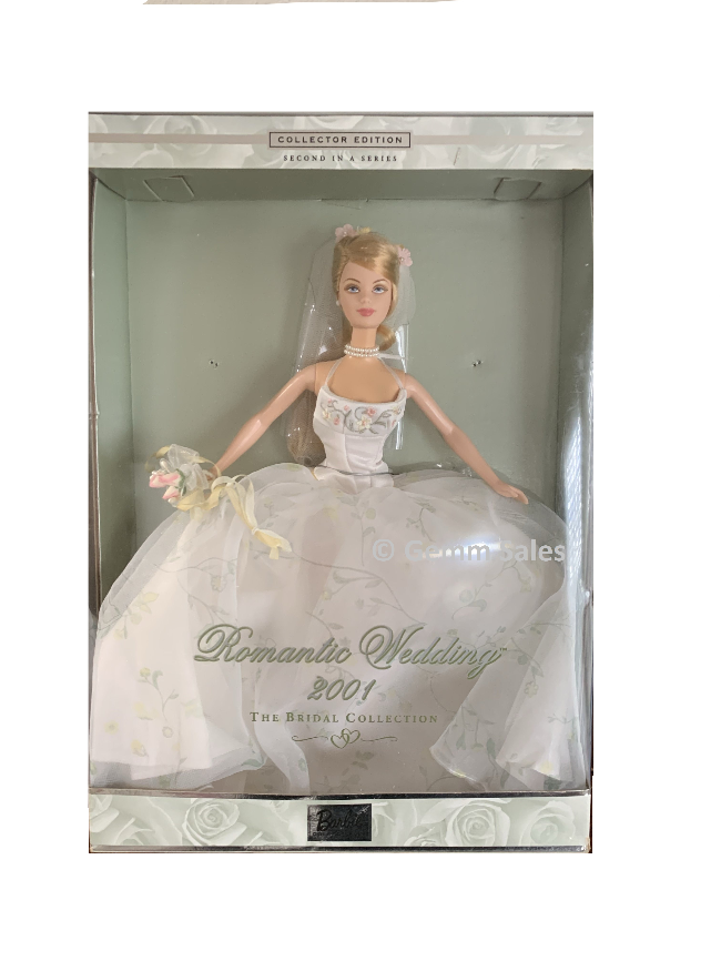 Romantic Wedding Barbie, Bridal Collection, 2001 Barbie Collectibl – Sales Company