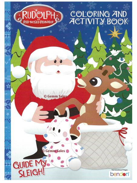 Rudolph The Red-Nosed Reindeer Coloring and Santa Activity Book