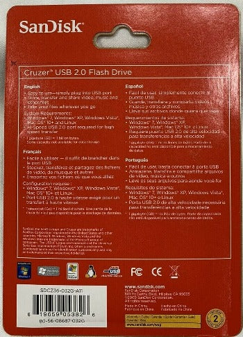 SanDisk Cruzer 32GB USB 2.0 Flash Drive