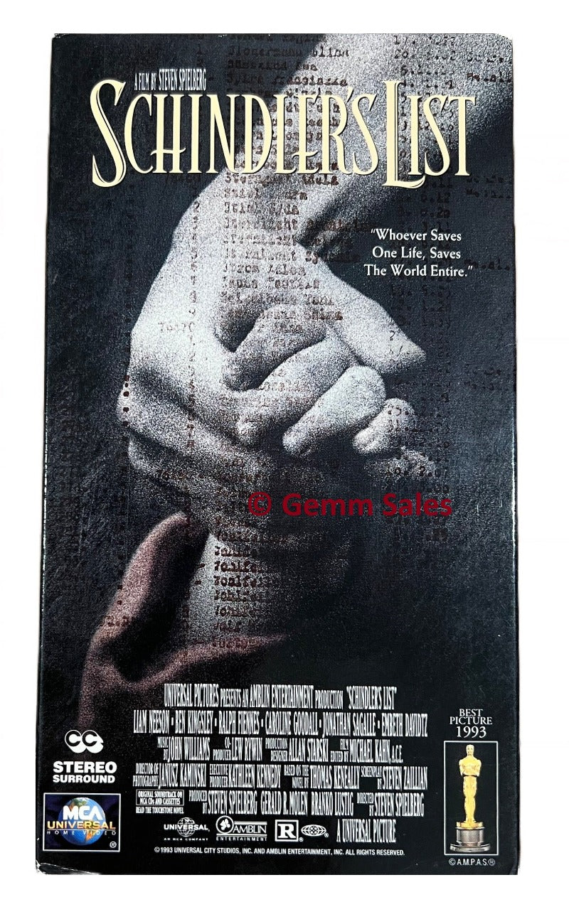 Schindler's List (VHS)
