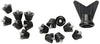 Sof Sole Football Cleats - 1/2" Black - 14 Cleats Pack