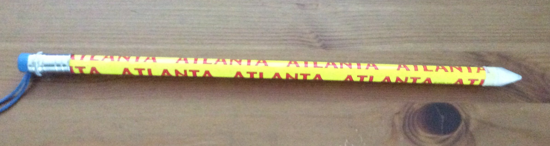 Souvenir Pencil Extra Large Souvenir Pencil Atlanta Travel Souvenir