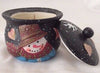 Susan Winget Crock Candles, Set of 2, Hand Painted, Christmas Snowman