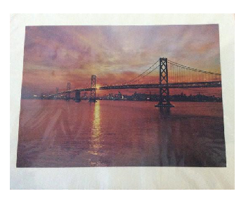 The Bay Bridge At Sunset Poster