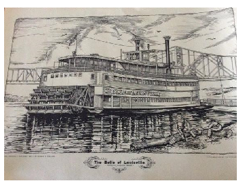 The Belle of Louisville - Lithograph 1963