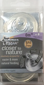 Tommee Tippee Closer to Nature Easi-Vent Variflow Nipples