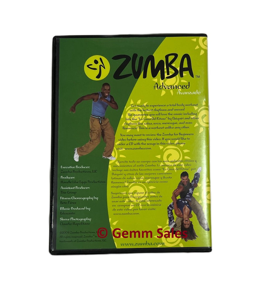 Accesible movimiento Desnudo Zumba Fitness Advanced DVD (2004) – Gemm Sales Company