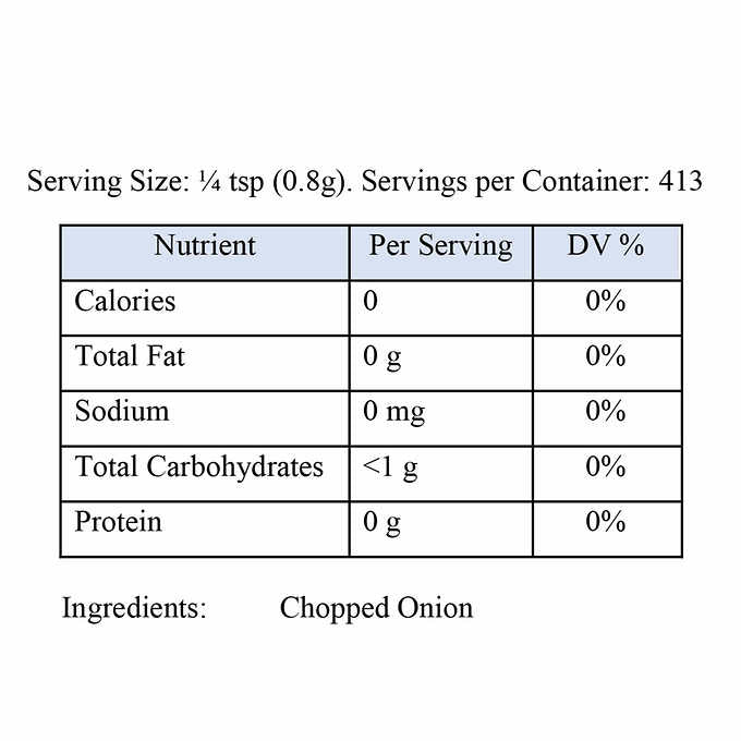 Chopped Onion, 11.7 oz Jar