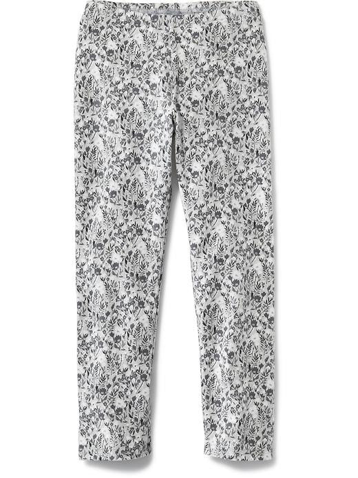 Old Navy Printed Short Crop Jersey Leggings For Girls