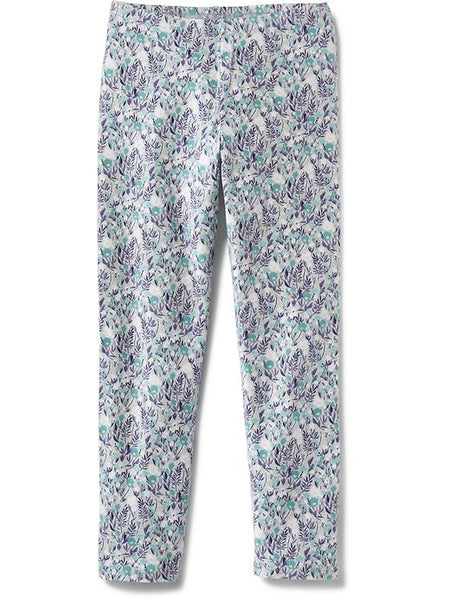 Old Navy Printed Short Crop Jersey Leggings For Girls