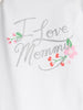 Baby Gap Girl Embellished I Love Mommy Graphic Bodysuit