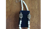 Avon Peacock Pearlesque Long Necklace