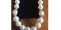Avon Peacock Pearlesque Long Necklace
