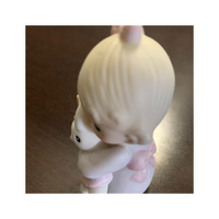 Precious Moments Jonathan and David Jesus Loves Me Figurine 1982