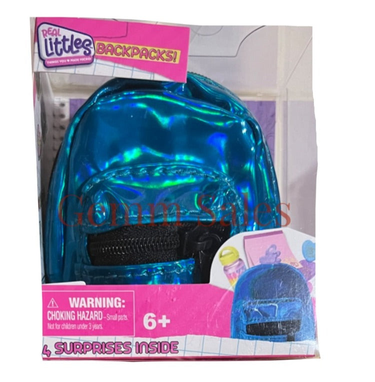 Real Littles Backpack - Metallic Blue