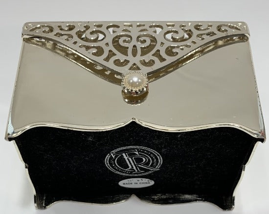 Filigree Keepsake Silver Jewelry - Ring Box