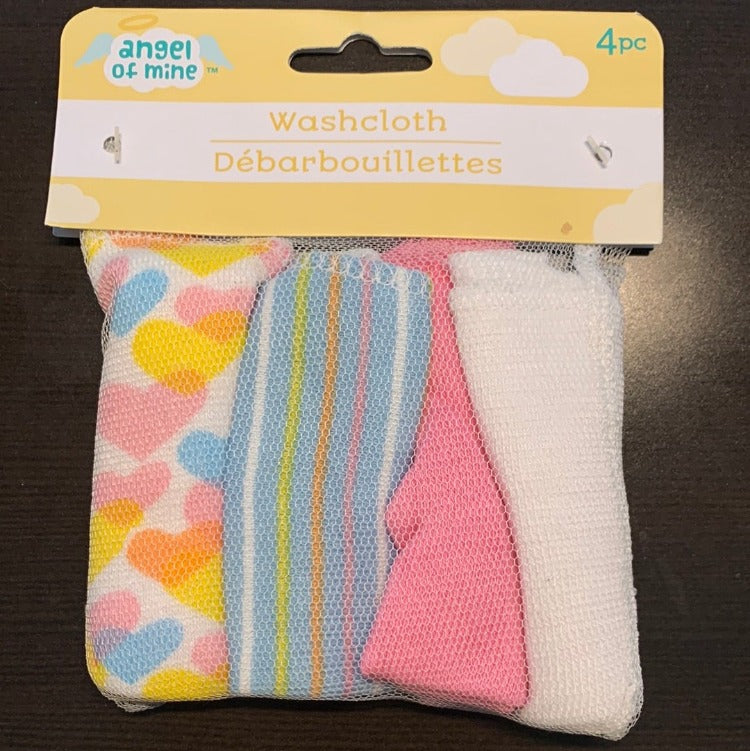 Baby Newborn Washcloths - Hearts