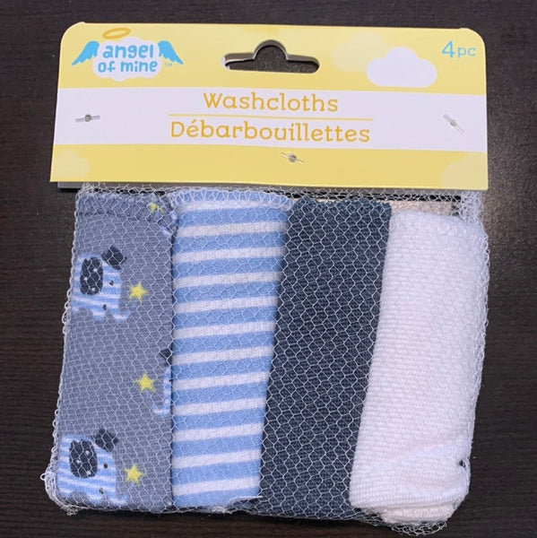 Baby Newborn Washcloths - Elephants