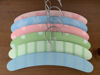 Wood Baby Hangers 6 PK - Pastels