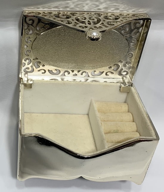 Filigree Keepsake Silver Jewelry - Ring Box