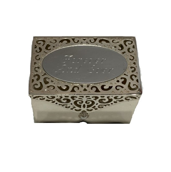 Filigree Keepsake Silver Jewelry - Ring Box