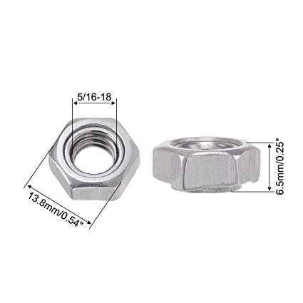 Machine Screw Nuts 5/16-18 (6 Pack)
