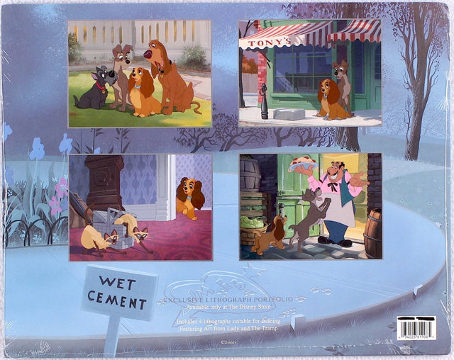 Walt Disney's Lady And The Tramp Exclusive 3 Lithograph Portfolio Art