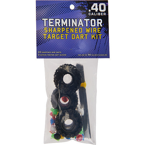 Terminator .40 Caliber Sharpened Wire Target Dart Kit