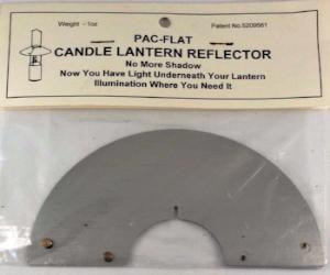 Pac-Flat Candle Lantern Reflector, Stainless Steel, 1 oz.